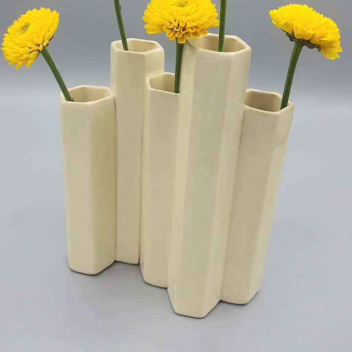Take Five Bud Vase for wholesale by From Donna's Hands