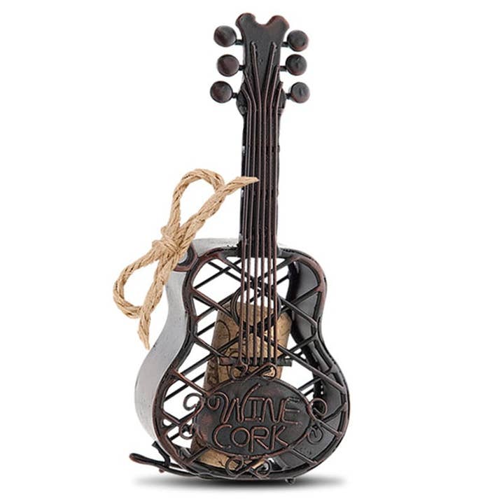 Cork Cage Ornament Guitar #02-261 for wholesale by IWA Wine Accessories