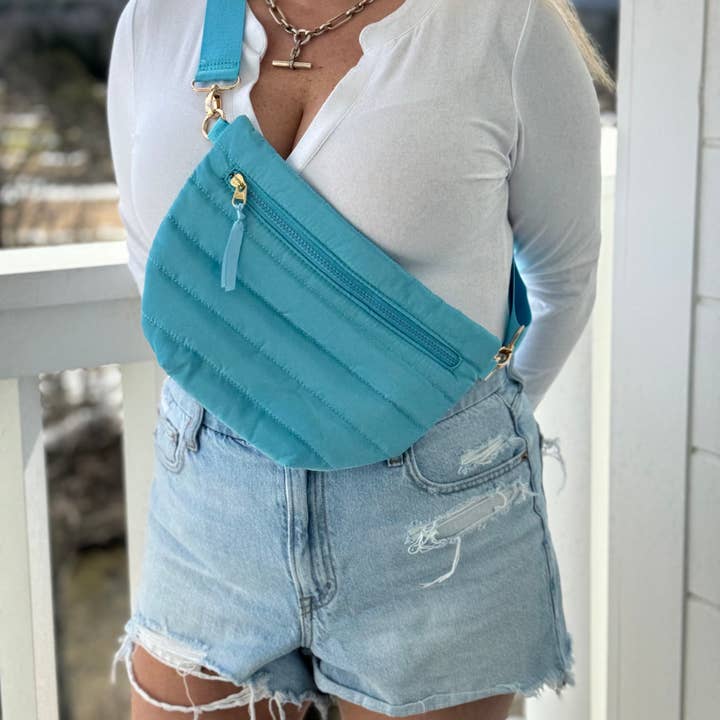 Babs + Birdie - Wholesale Belt Bag - Women's - The Blake | Crescent Puffer Sling Bag | 14 Colors