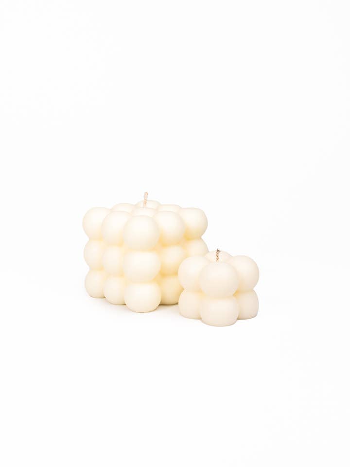 Large and Mini Bubble Eco Candle Set for wholesale by Melted flames