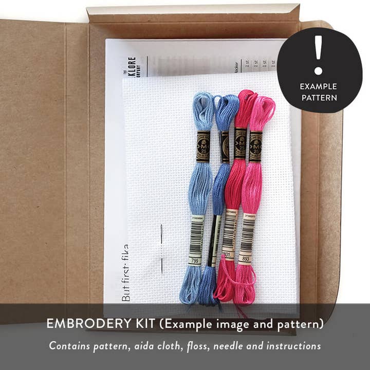 The Folklore Company – wholesale Material för broderi/korsstygn – Broderi kit - jag är inte rädd