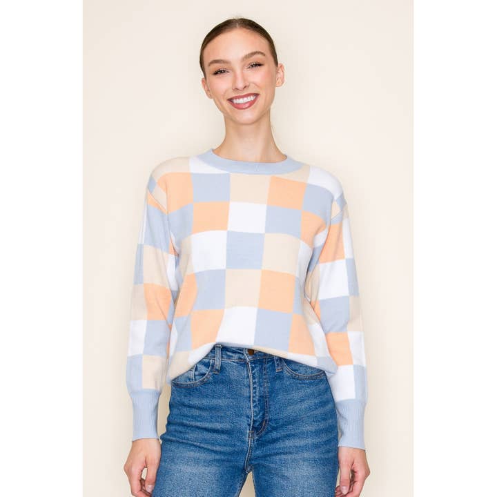STACCATO - Wholesale Knit Sweater - Women's - MULTI COLOR CREW NECK LONG SLEEVE PULLOVER SWEATER
