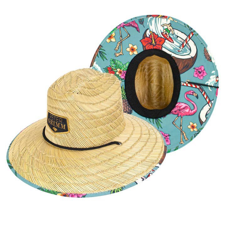 Peter Grimm - Wholesale Straw Hat - Unisex - Waikiki Straw Lifeguard Hat