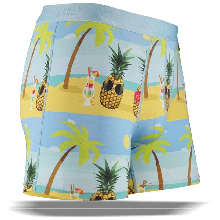 Boxer Ananas Bleach en Micromodal pour la vente par Nth Degree Underwear