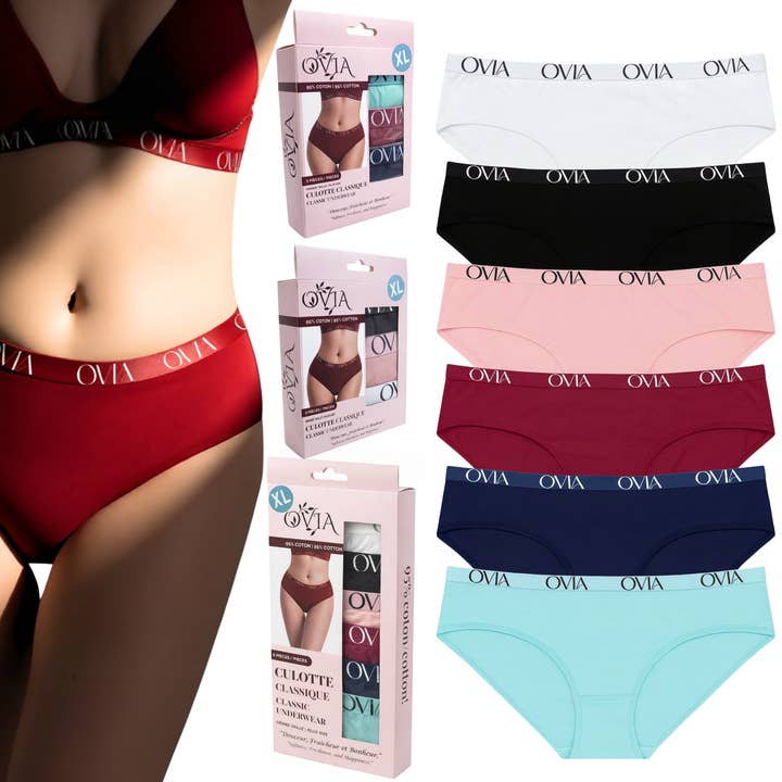 Lot de 3 ou 6 sous-vêtements classiques grande taille pour la vente par 9541-7507 Québec Inc. ( ComfortX Canada)