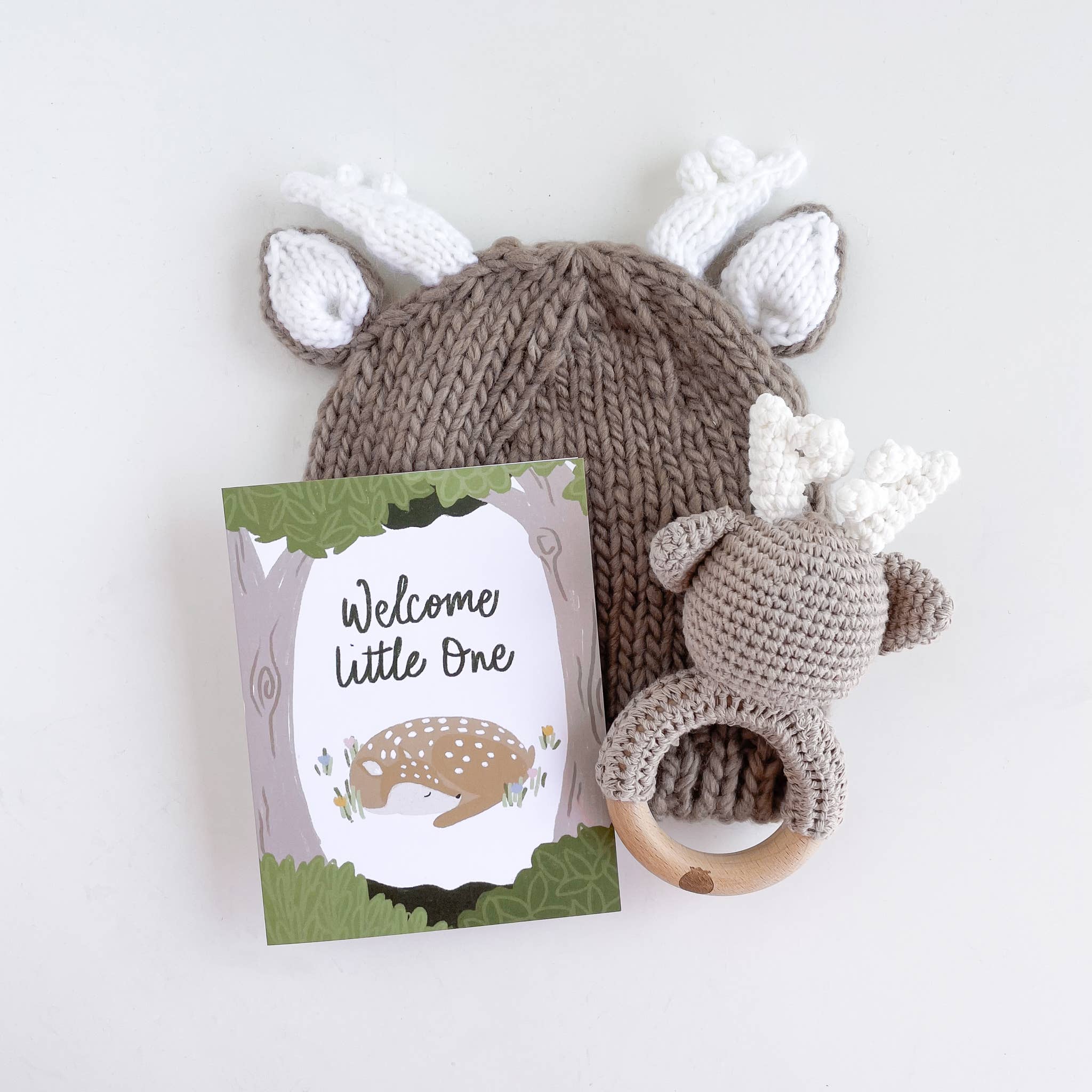 The Blueberry Hill - Vente Anneau de dentition sans clip – bébé - Hochet en crochet de dentition en coton pour bébé Cadeau de Noël 20251
