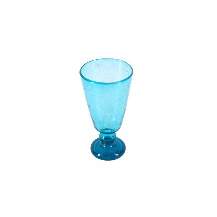 KILIIM - Wholesale Drinking Glass/Cup - TALL RECYCLED GLASS GOBLET