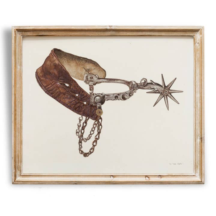 Knot & Soul - Wholesale Art Print - Vintage Earth Tone Cowboy Spur Painting