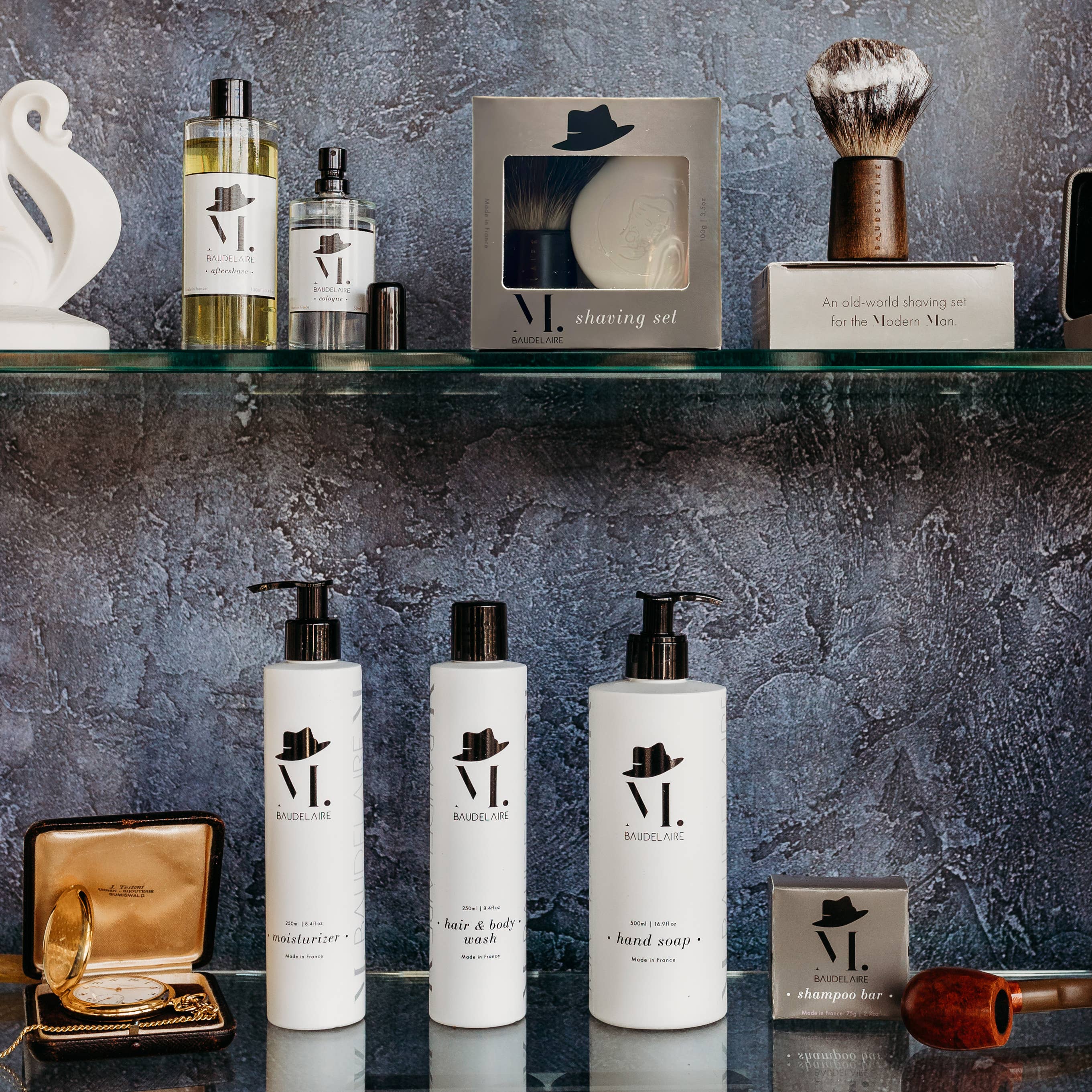 Baudelaire - Venta al por mayor Conjuntos/kits de afeitado - Hombre - Set de afeitado M.B.3