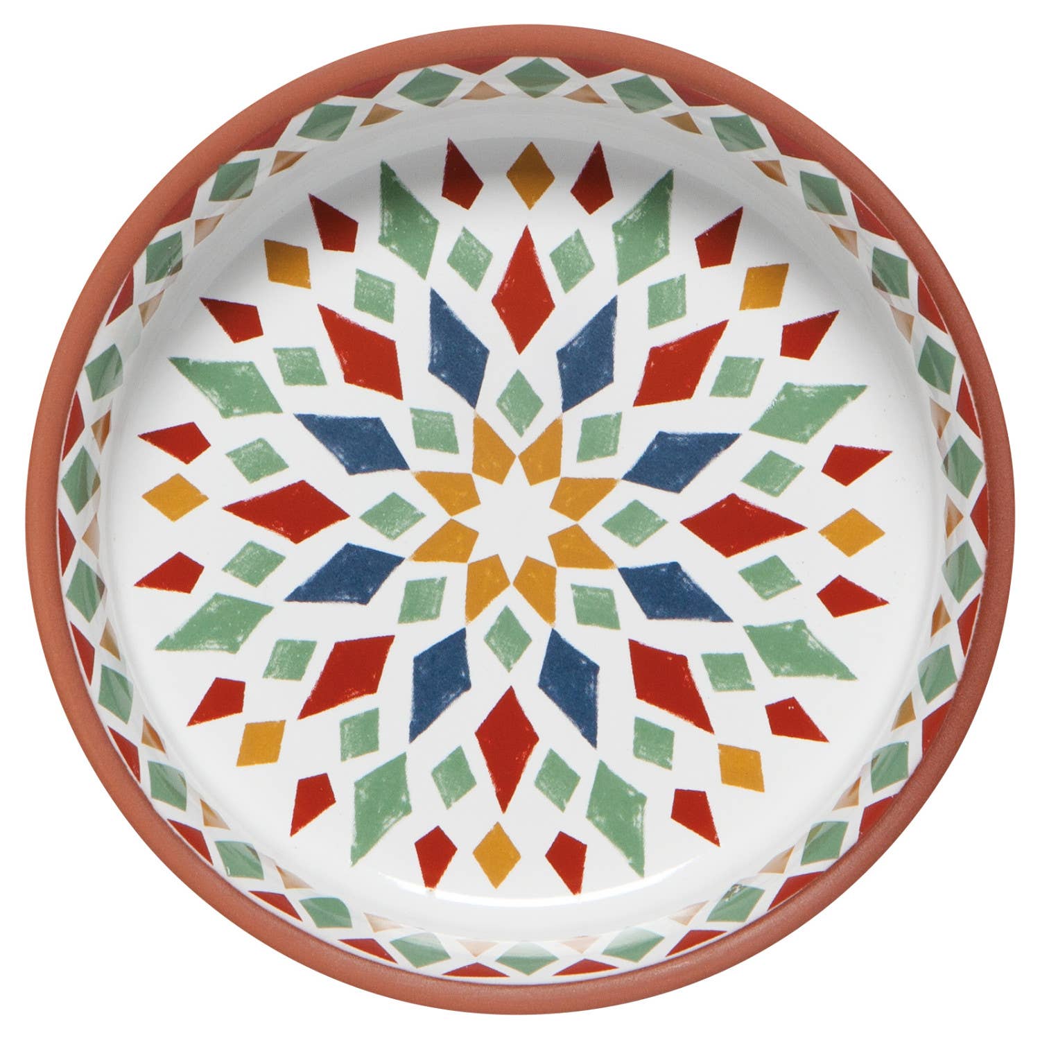 Danica Heirloom - Wholesale Decorative Plate/Dish/Bowl - Kaleidoscope Terracotta Small Dishes Set of 21