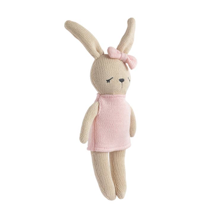 Living Textiles - Wholesale Stuffed/Plush Toy - Kids & Baby - Knitted Animal Toy- Bella the Bunny