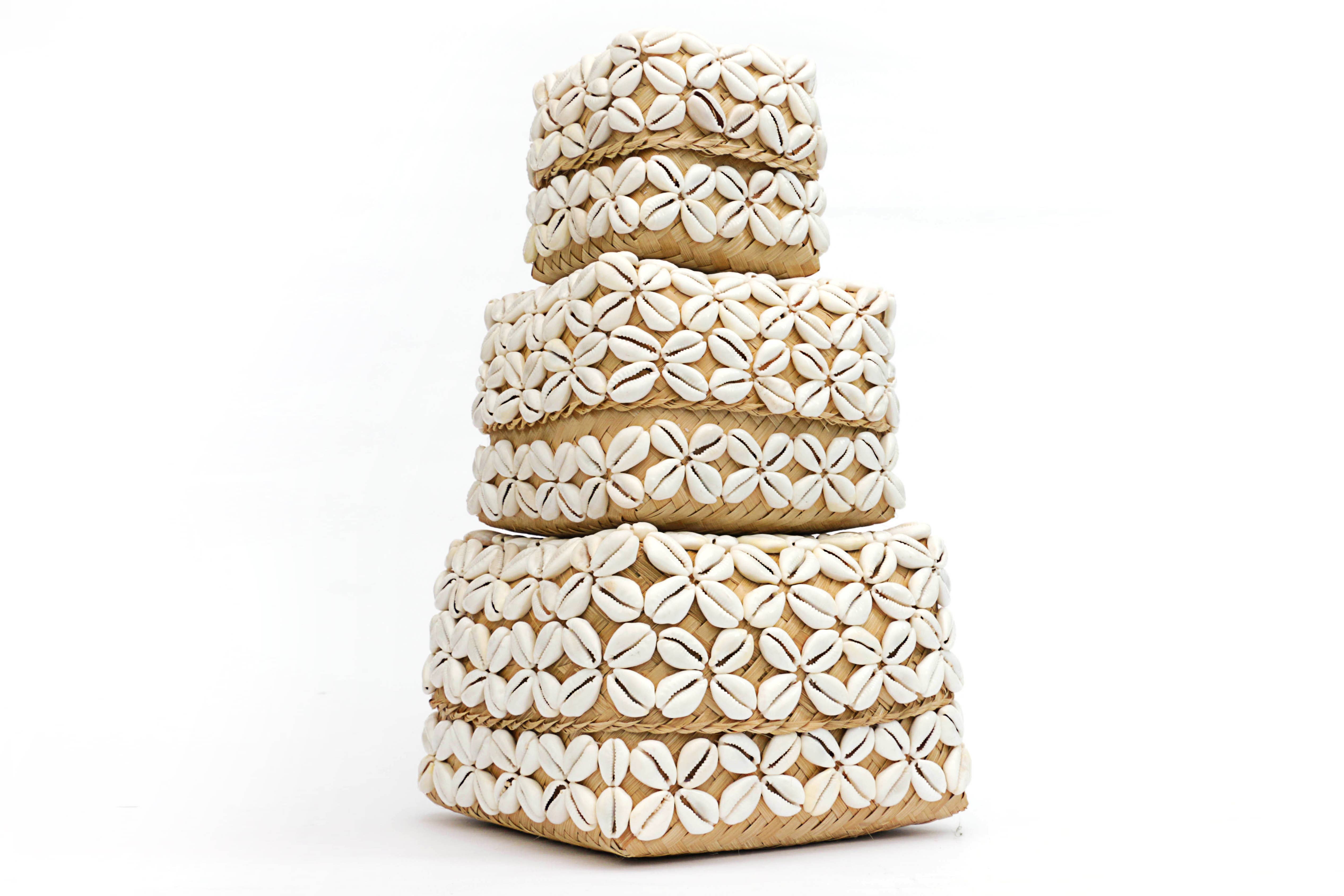 The Artisan and Company - Wholesale Decorative Box - Decorative Cowrie Shell Beaded Boxes1