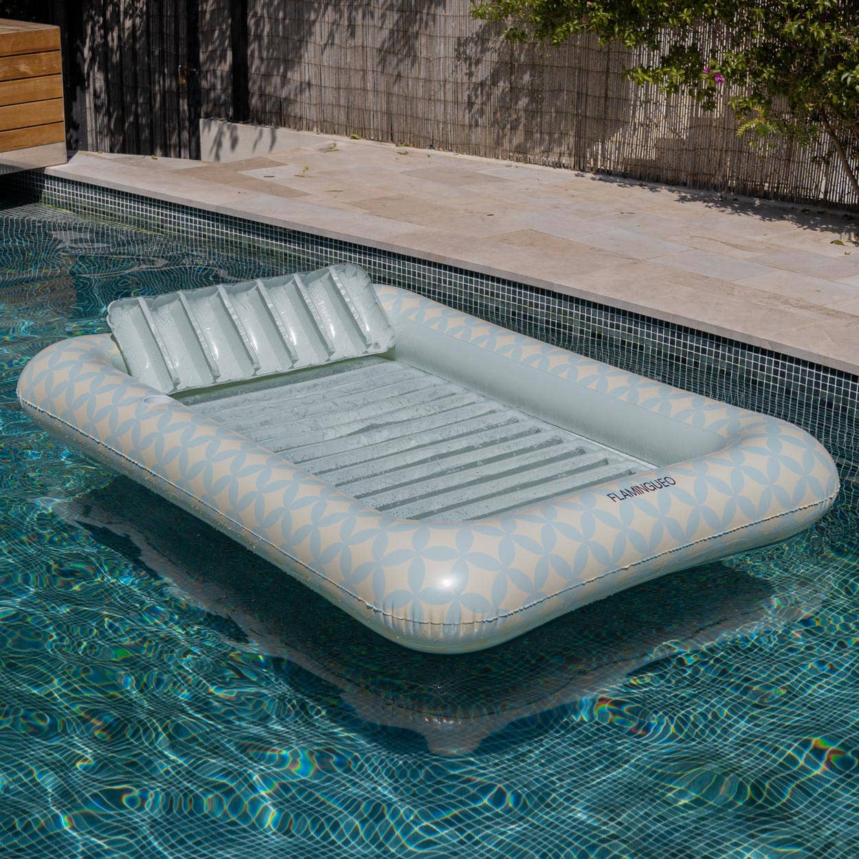 Flamingueo - Venta al por mayor Accesorio para la playa - Tanning pool con portavasos Aquamarine5