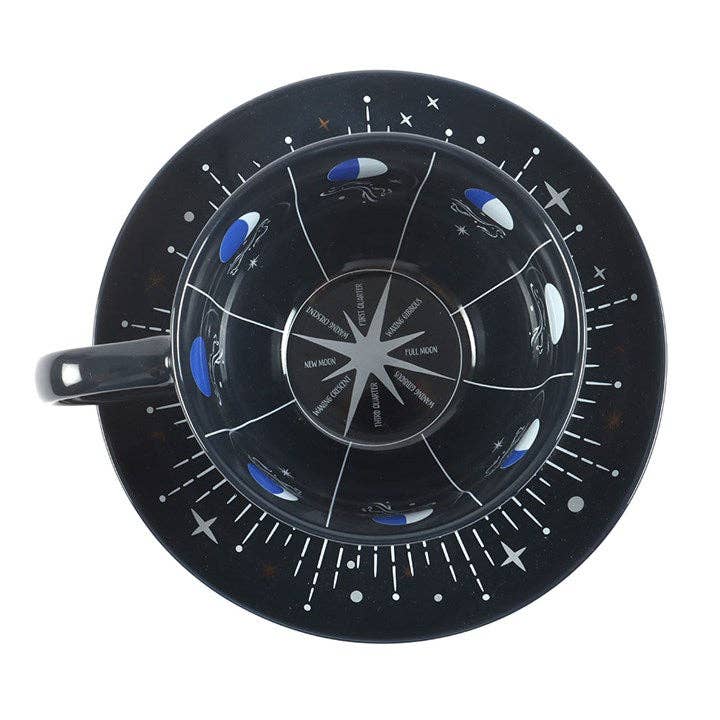 Something Different Wholesale – wholesale Tea set – Blue Moon Phase Teacup and Saucer2