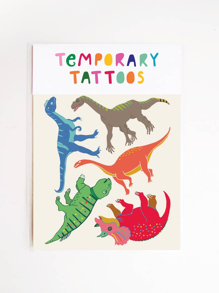 Tatouages temporaires Dinosaur 2 pour la vente par Missy Minzy