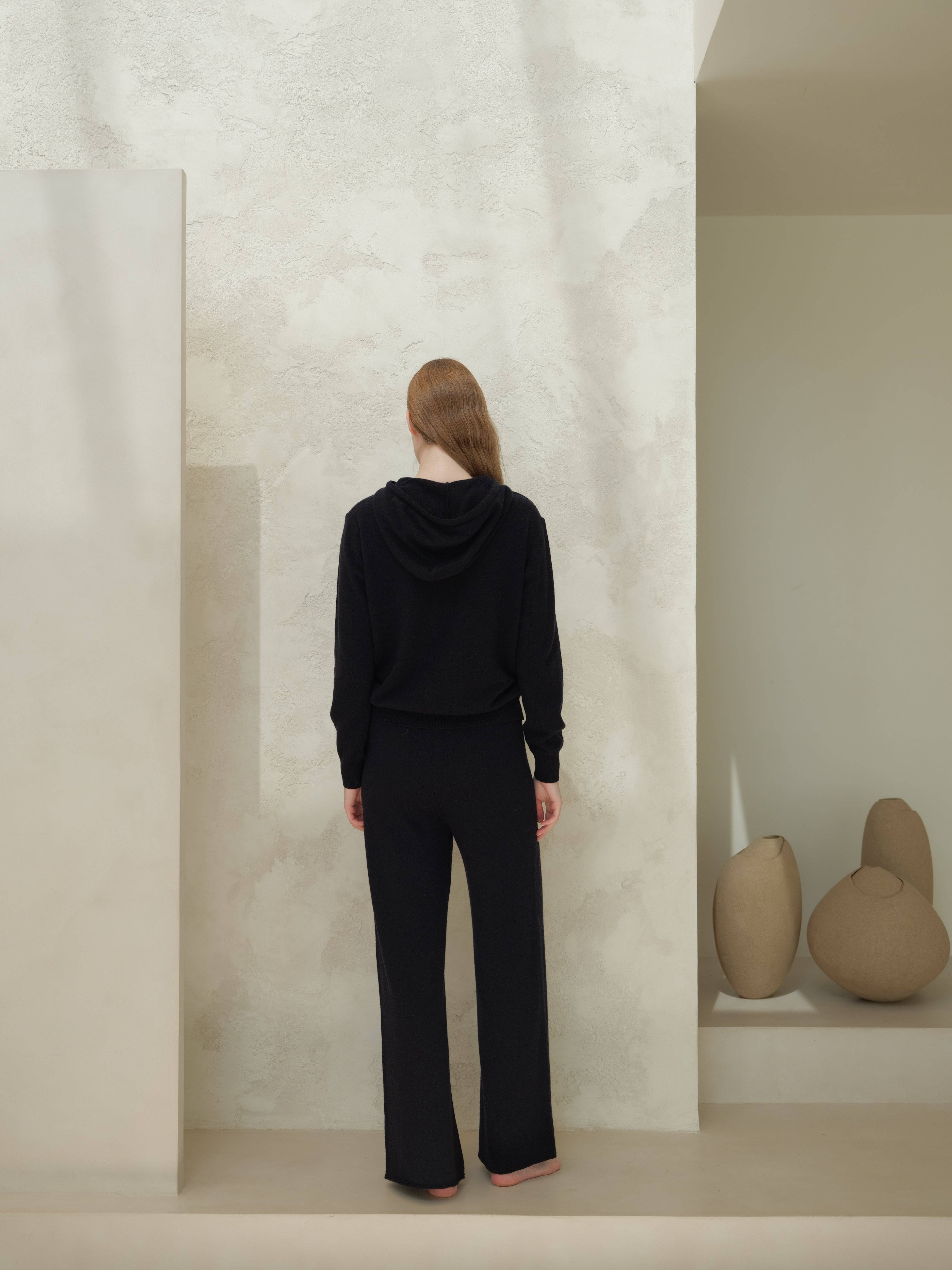 Lèmme - Wholesale Pants - Women's - Lightweight wide-leg cashmere blend pants (3D knit)19