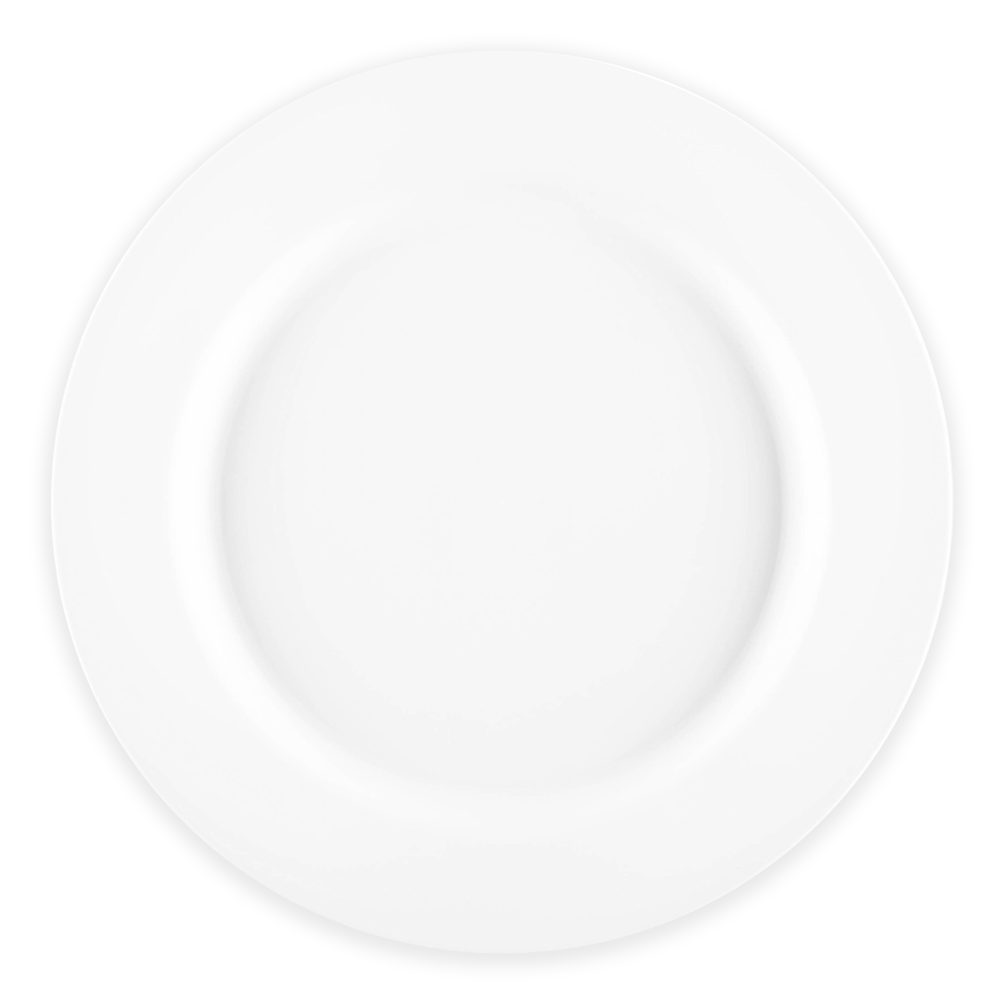 Smarty had a Party - Wholesale Salad Plate - 7.5" Matte Milk White Round Plastic Salad Plates - 10 pcs1
