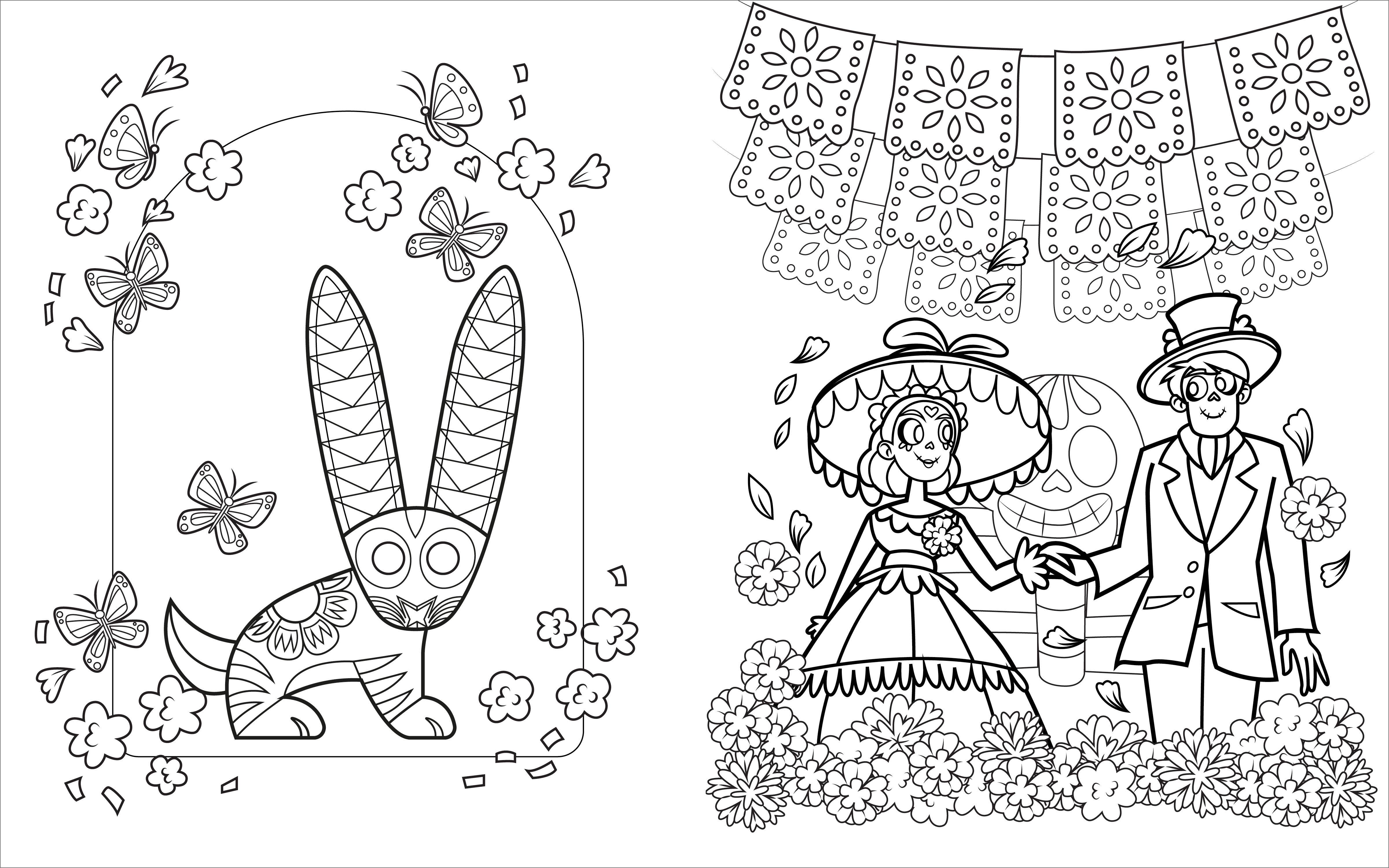 Sourcebooks - Wholesale Coloring & Activity Book - Kids & Baby - Día de los Muertos Coloring Book for Kids1