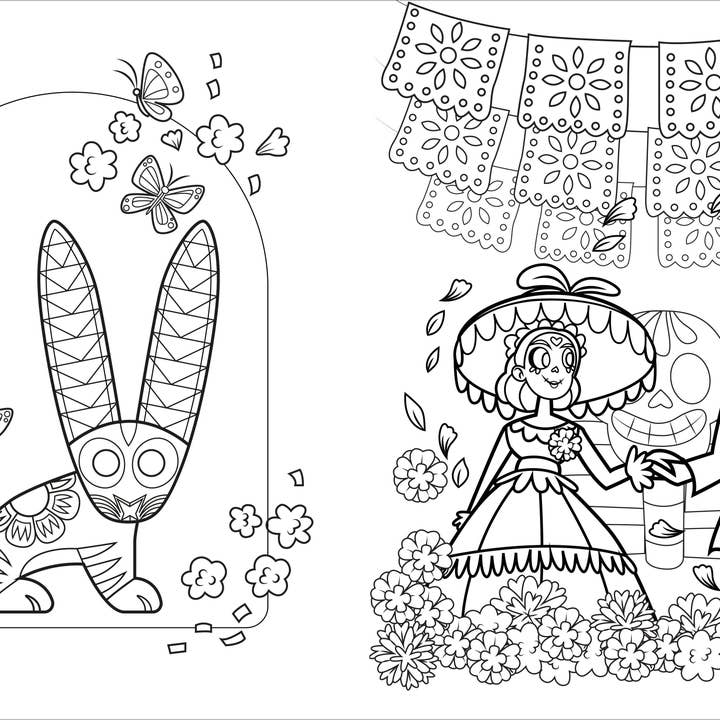 Sourcebooks - Wholesale Coloring & Activity Book - Kids & Baby - Día de los Muertos Coloring Book for Kids1