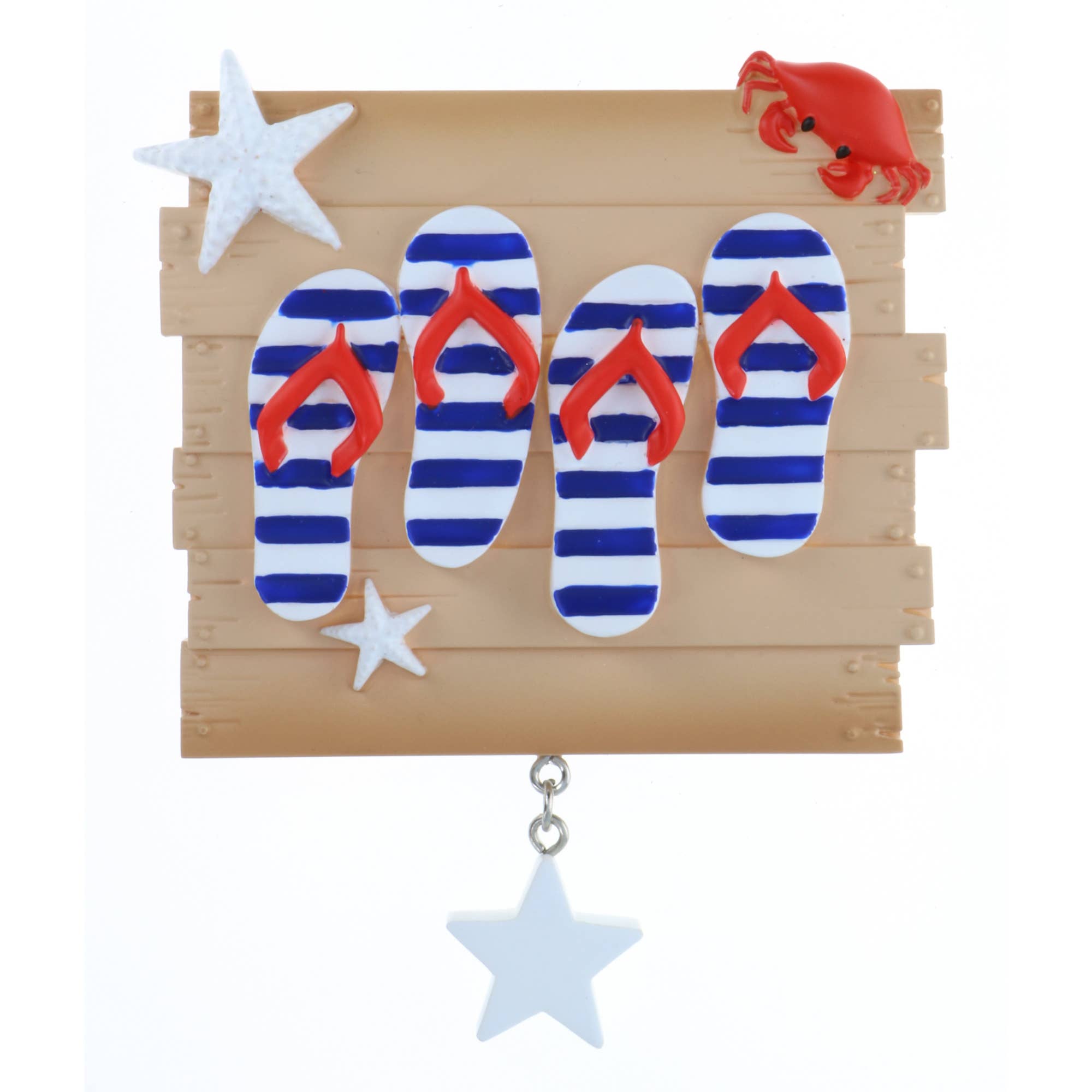 PolarX Ornaments - Wholesale Ornament - Flip Flop Family Personalized Ornament3