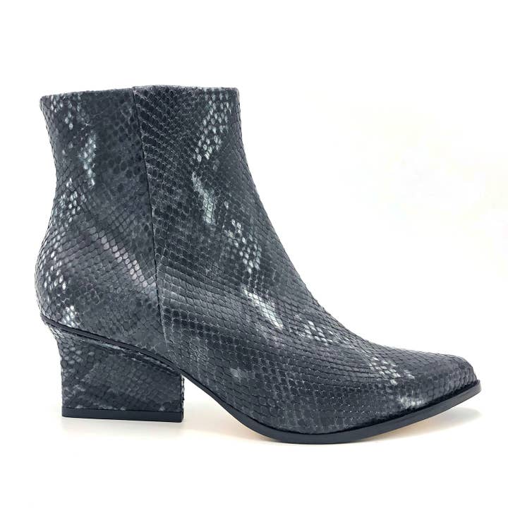 stivaletti RYAN stampa pitone blu scuro per la vendita all'ingrosso da parte di EIJK