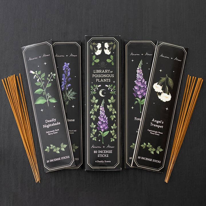 Poisonous Plants Gothic Botanical Incense Stick Collection for wholesale by Something Different Wholesale