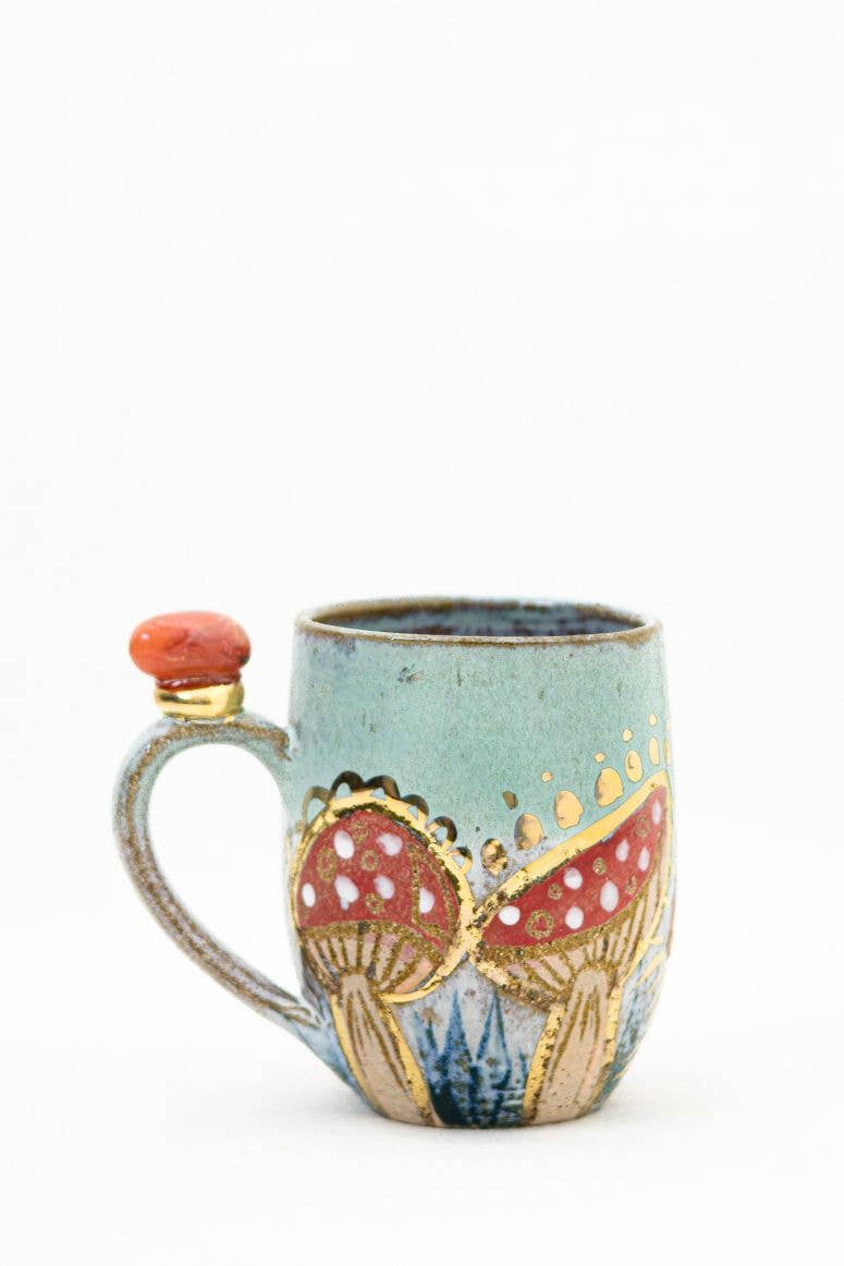 Carys Martin Ceramics - Wholesale Coffee Mug - Fairy Ring Crystal Cup with magic vibes3
