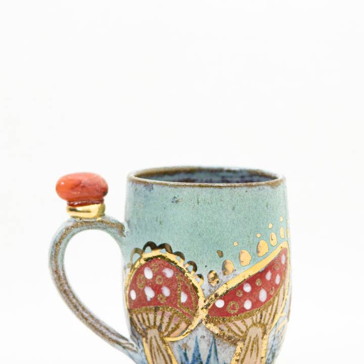 Carys Martin Ceramics - Wholesale Coffee Mug - Fairy Ring Crystal Cup with magic vibes3