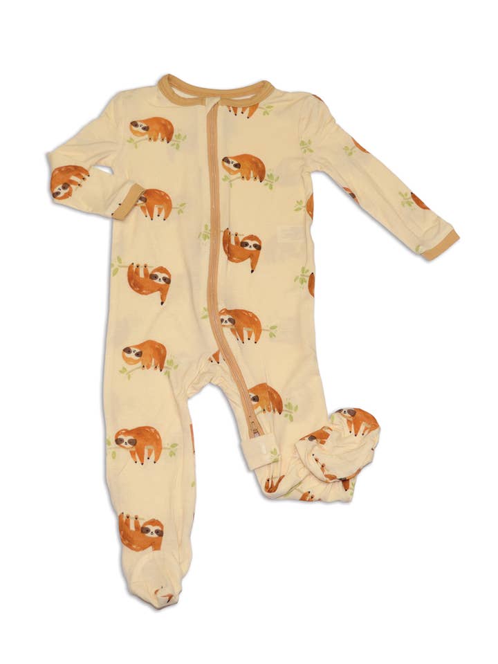 Silkberry Baby - Wholesale Sleepsuit - Baby - Bamboo Zip up Footed Sleeper (Print)18