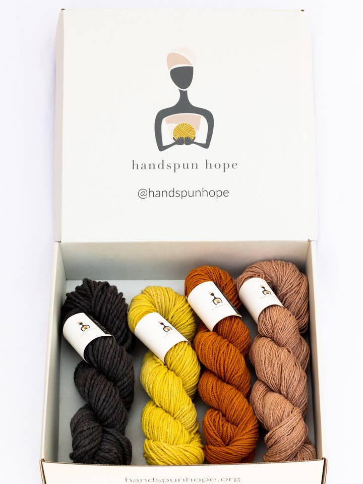 Handspun Hope Sample Box for wholesale by Handspun Hope