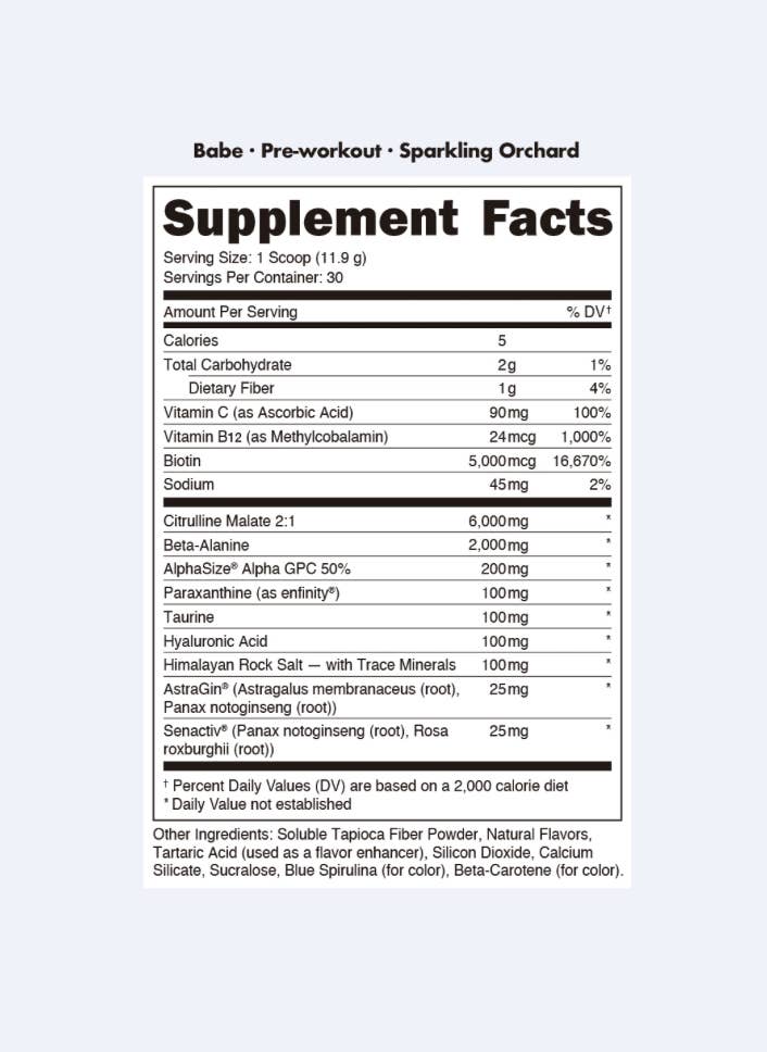 Bucked Up - Wholesale Oral Supplement/Vitamin - BU Babe Pre-Workout [30 Serv]3