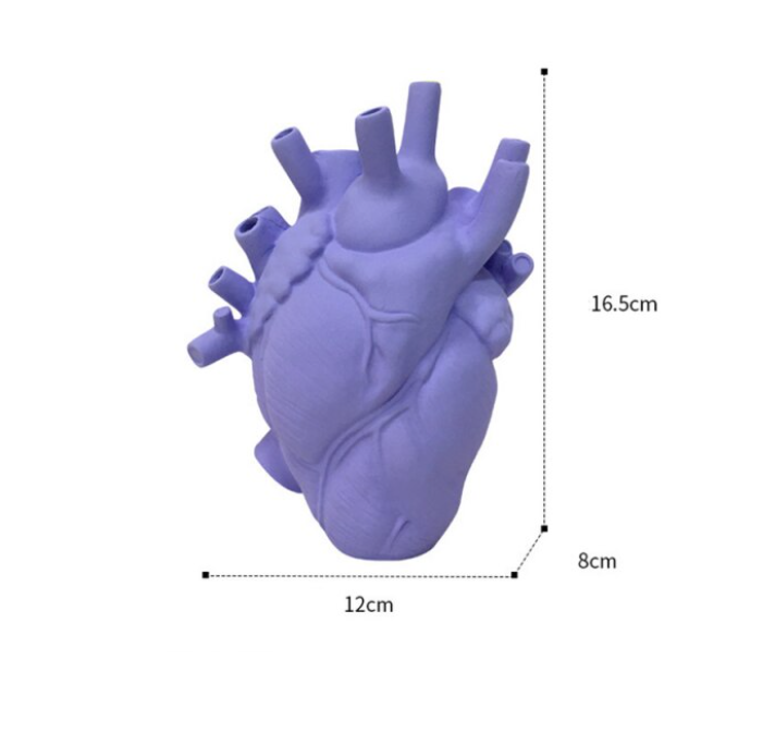 IVORE.GROUP (We cover All Import duty) - Wholesale Vase - Resin Simulation Heart Shaped Vase8