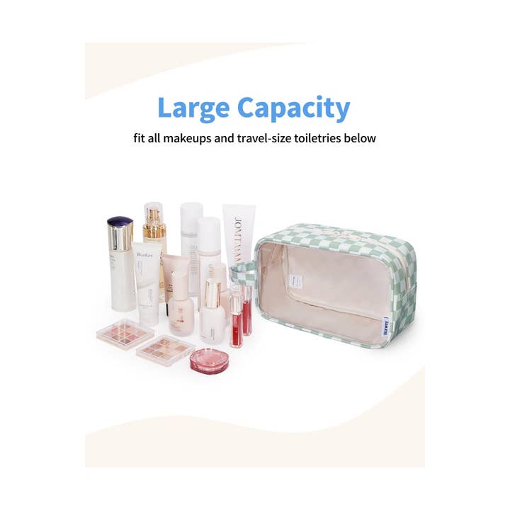 wandf - Wholesale Toiletry bag – women's - Clear Toiletry Bags for Traveling Toiletries, Make Up Pouch 37