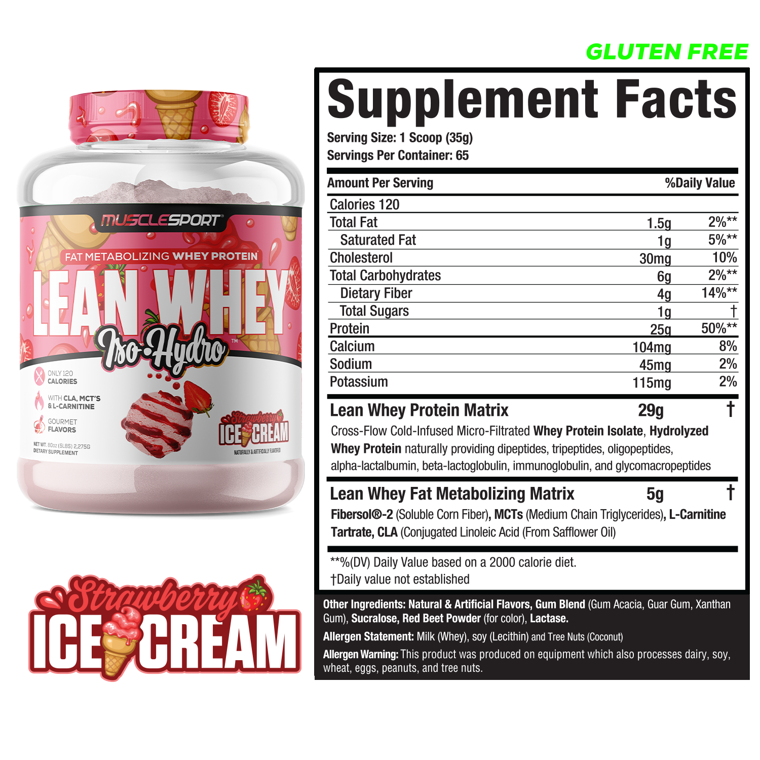 MuscleSport – Großhandel Protein-/Superfood-Pulver – Lean Whey® Iso Hydro Gourmet Protein - 5 Pfund7