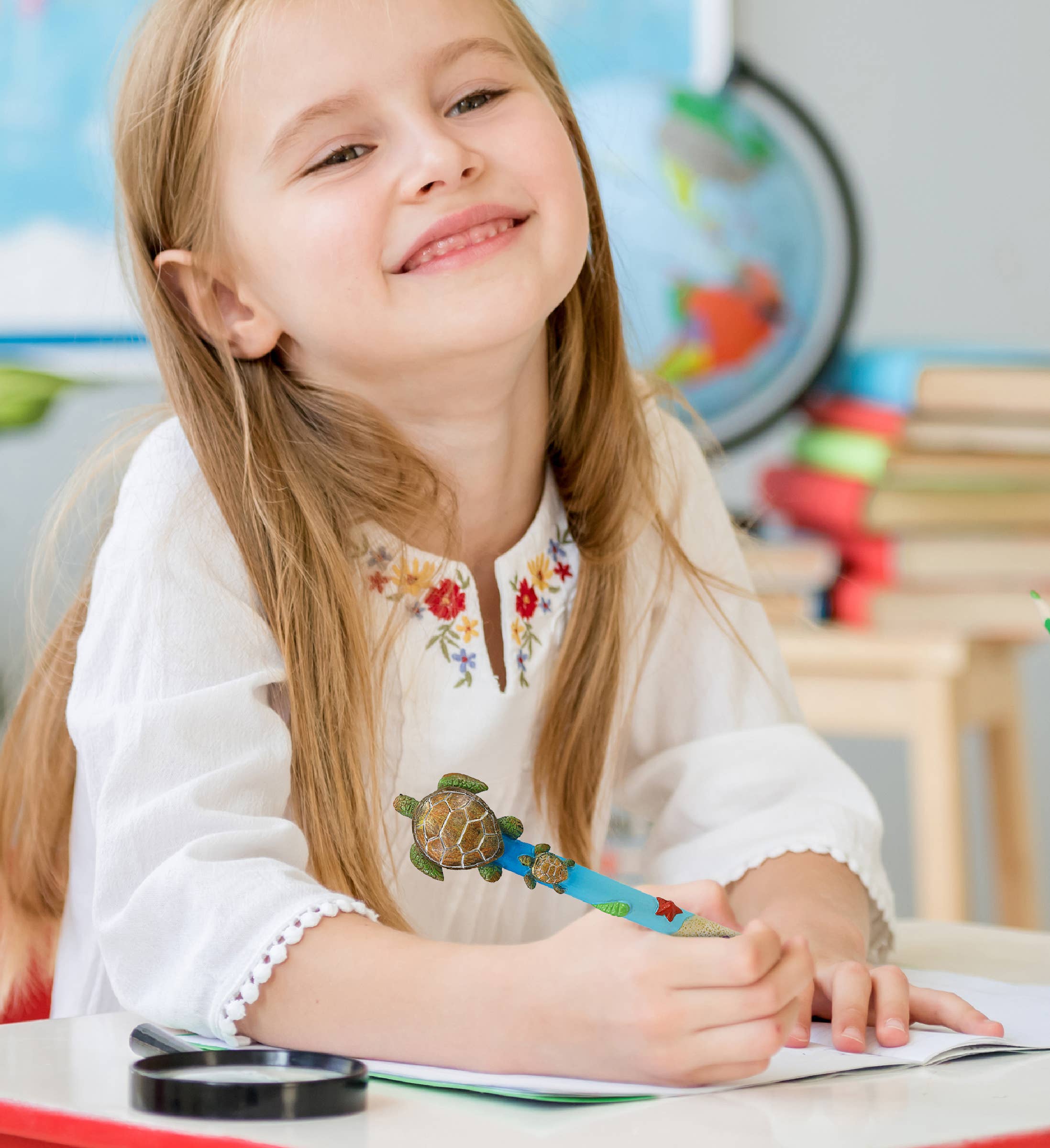 Cota Global – Caneta por atacado – PLANETA CANETA - TARTARUGA MARINHA COM CRIA4