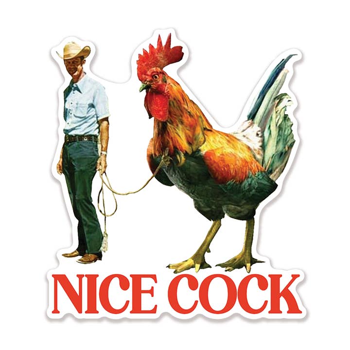 Nice Cock Sticker for wholesale by Cardideology