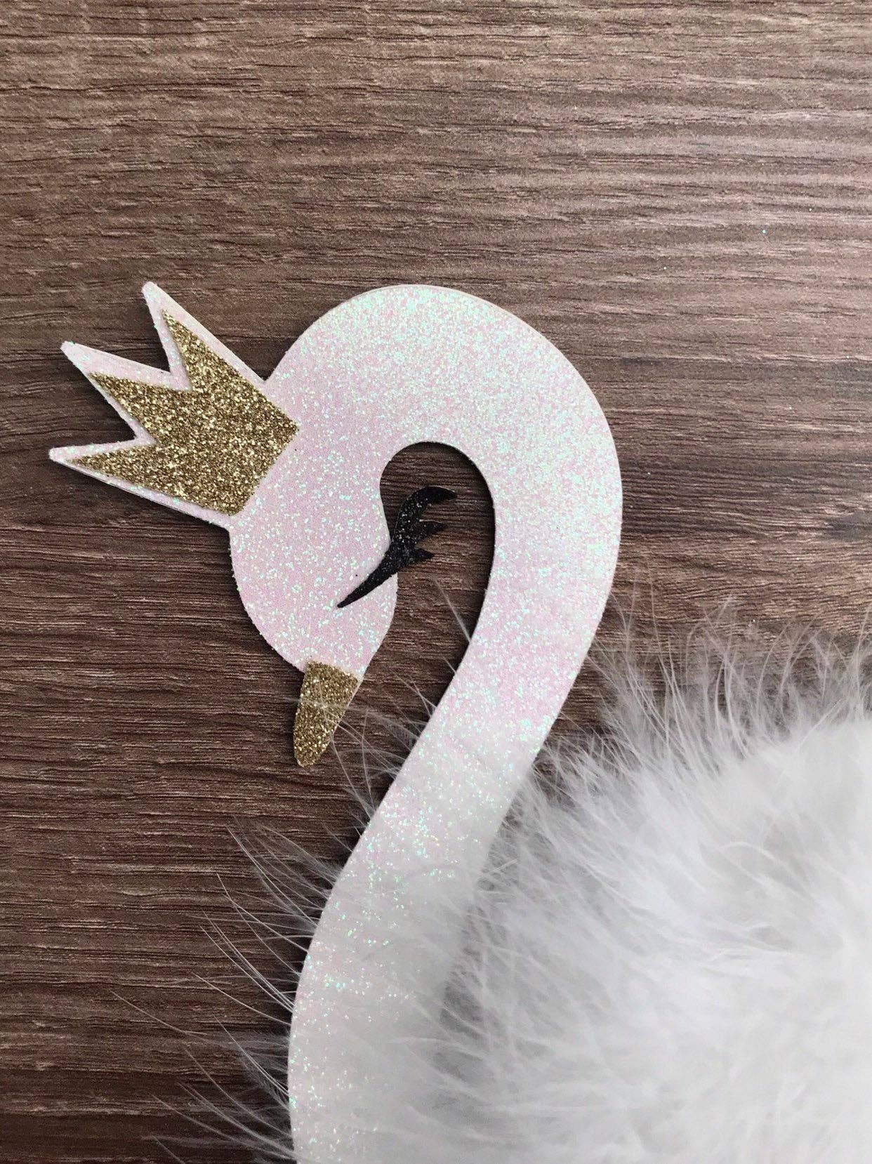 The Haus of Holly - Wholesale Cake/Cupcake Topper - Swan Cake Topper| Swan Birthday| Baby Shower Cake Topper| Swan Party Decor| Swan Lake Decorations| Swan Princess Party| Swan Soiree6