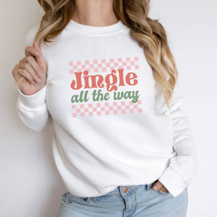 Jingle all the way Women's Sweatshirt Pre-Order for wholesale by The Intentional Shop