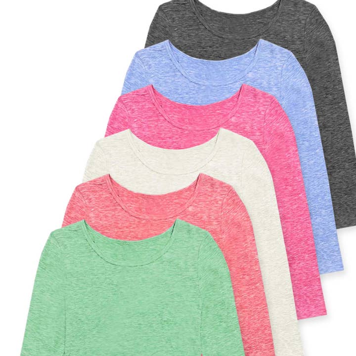 GKT-16815A Heather Mix Long Sleeve Top and other Purchase Wholesale gc075. Free Returns & Net 60 Terms on Faire trending on Faire.