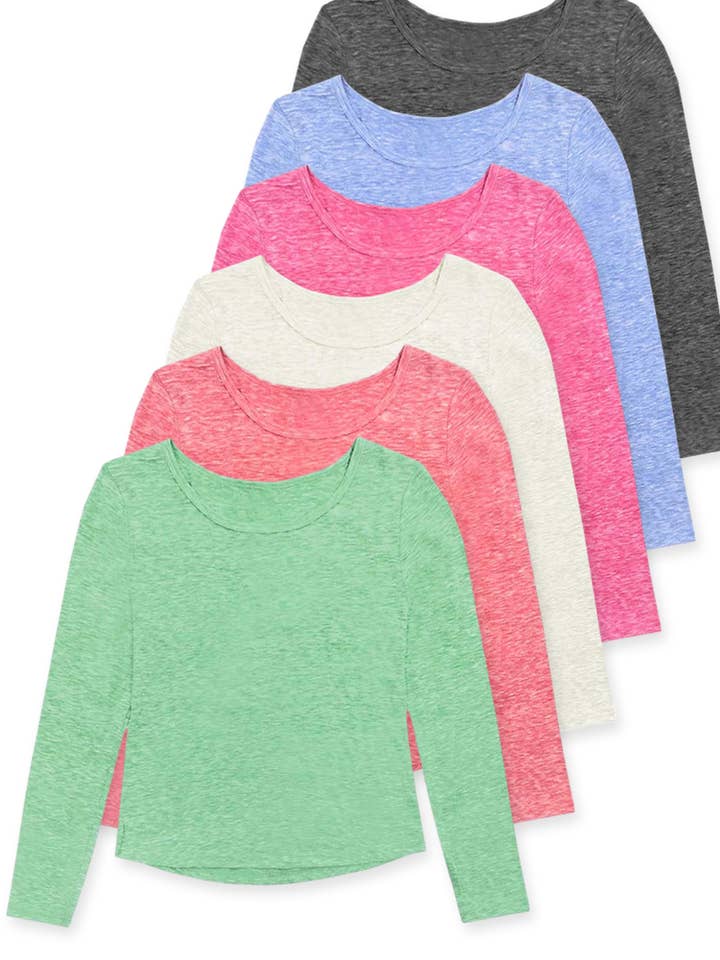 Cutie Patootie Clothing - Wholesale T-Shirt - Kids - TKT-16815T- Toddler's Heather Mix L/S Top2