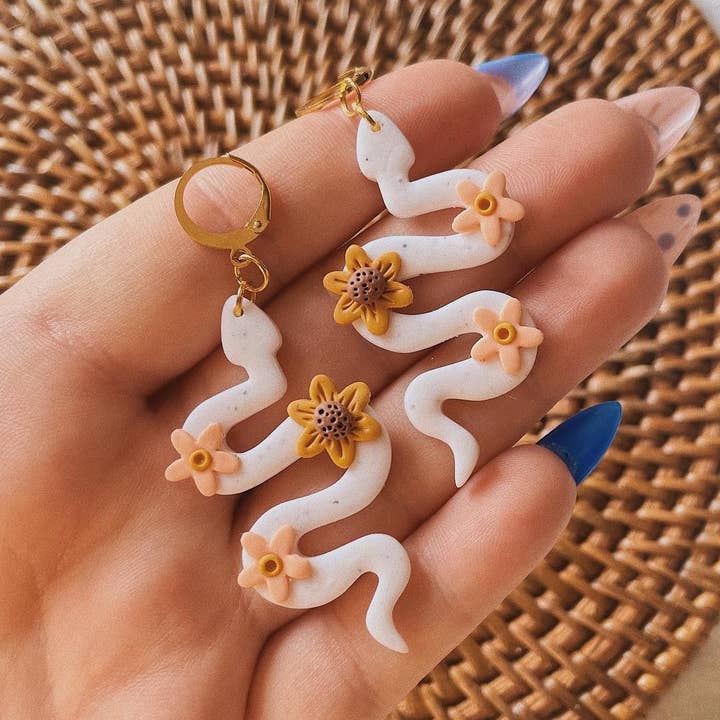 Serpents Boho | Pâte polymère pour la vente par CatBird&Tea