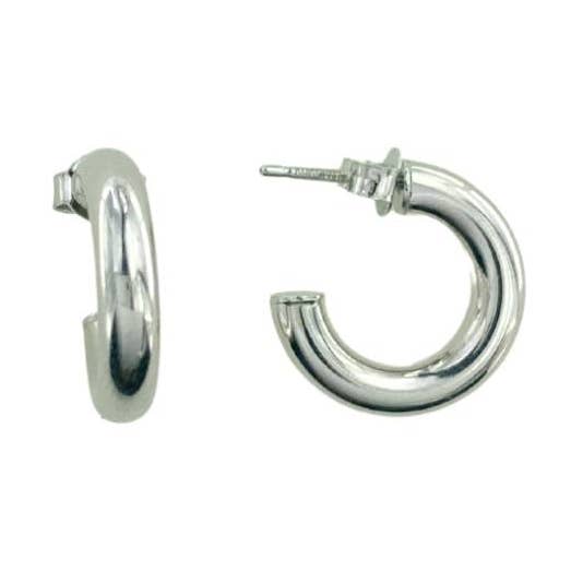 BOUCLES D'OREILLES EN ARGENT ÉPAISSES 10MM pour la vente par Argent Basic