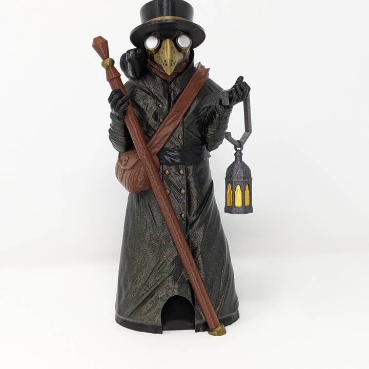 Giant Turtle Creations - Wholesale Dice - Plague Doctor Dice Tower - Dice Roller0