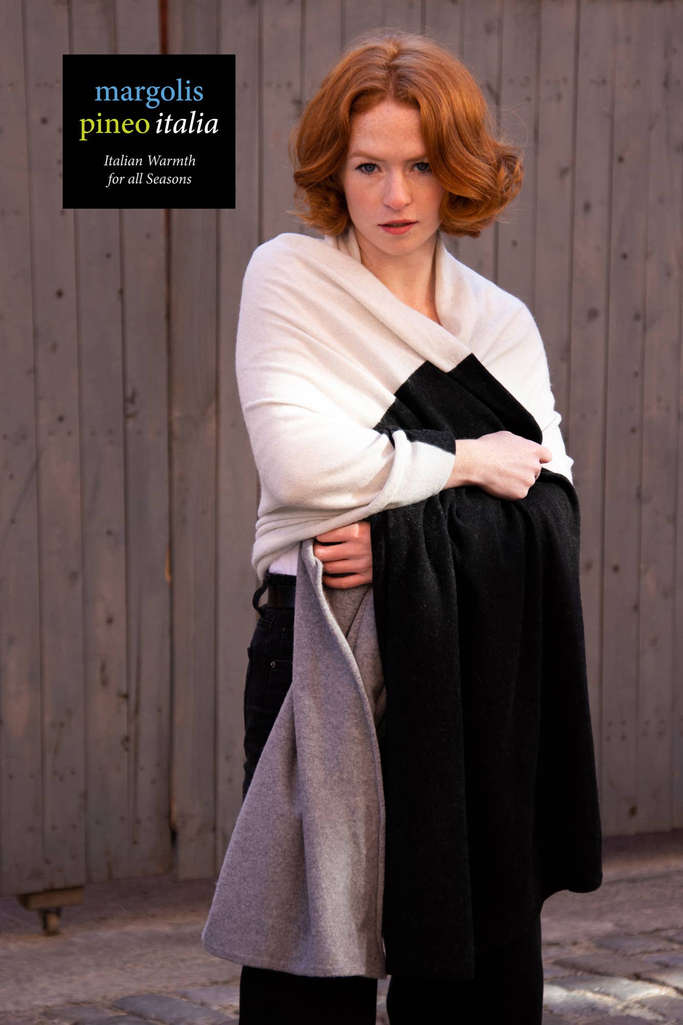 Margolis Pineo Italia - Wholesale Throw Blanket - COZY CASHMERE BLEND THROW, 'TRICOLORE' - HOLIDAY FAVE!4