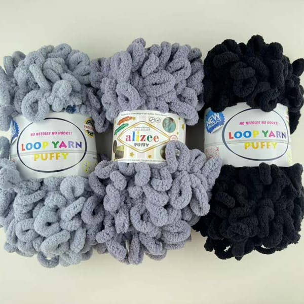 UNISHE - Wholesale Yarn - Dark Series Soft Warm Fluffy Loop Yarn for DIY Crafting3