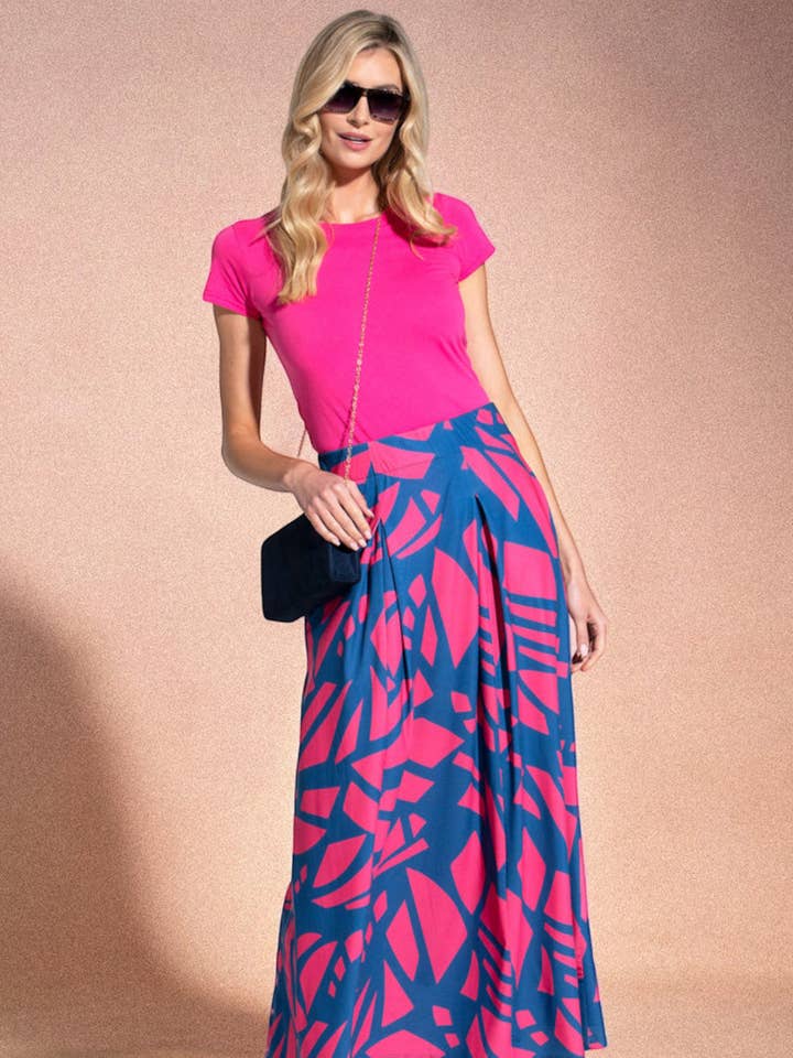 Box Pleat Maxi Skirt for wholesale by HotSquash
