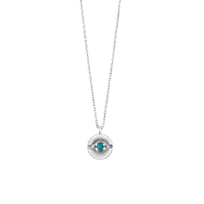 Sierra Winter Jewelry – Großhandel Kette mit Anhänger/Charm – Evil Eye Halskette - Türkis0