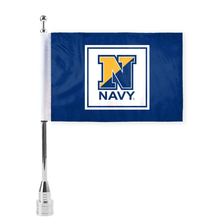 AGAS United States Navy Motorcycle Flag 6x9" - Double Sided for wholesale by AGAS MFG INC