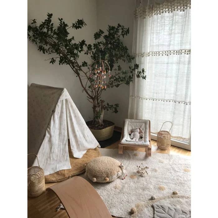 Lorena Canals - Wholesale Area Rug - Kids & Baby - Washable Rug Hippy Dots Natural - Honey