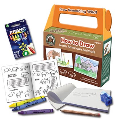 Jr. RangerLand – Engroshandel Kunstsæt - Børn og baby – Hvordan man tegner nordamerikanske dyr Art Kit